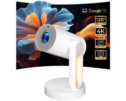 ​ETOE Starfish Plus Projector - Google TV, 4K, 300 ANSI, Auto Keystone, 140° Draaibaar, Nachtlamp​​