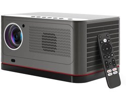 ETOE Whale Pro Android TV-projector, native 1080P, 1500 ANSI, 4K-decodering, automatische scherpstelling en automatische keystone-correctie, 2*10W stereoluidsprekers, dual-band wifi