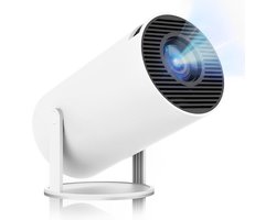 EXCITAT Miniprojector - 4K Full HD 1080P-projector - Draagbaar - Ondersteunt WiFi en Bluetooth-connectiviteit - Wit