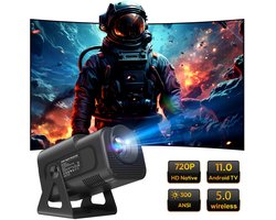 Flolife - Projector - Beamer - Smart HD LED - 5G WiFi - Bluetooth - 12000L - HDMI - USB - Android - Home Theater