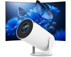 Florixa® Draagbare beamer - Beamer - Projector - Mini Beamer - Wit - ‎17cm x 10cm x 17cm