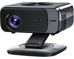 Fubzz 4K Projector - Draagbare Smart Beamer Met Android 12.0 - Wifi6 & Bluetooth 5.3 - 800ANSI Helderheid - Auto Focus - 360° Draaibare Thuisbioscoop