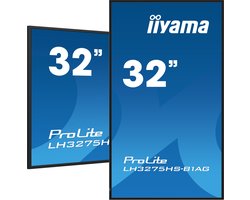 iiyama LH3275HS-B1AG beeldkrant Digitale signage flatscreen 81,3 cm (32") LCD Wifi 500 cd/m² Full HD Zwart Type processor Android 11 24/7