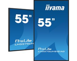 iiyama LH5575UHS-B1AG beeldkrant Digitale signage flatscreen 138,7 cm (54.6") LCD Wifi 500 cd/m² 4K Ultra HD Zwart Type processor Android 11 24/7