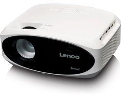 Lenco Beamer - Full HD 1080P - Projector met Bluetooth - LPJ-900WH Mini Beamer - Wit