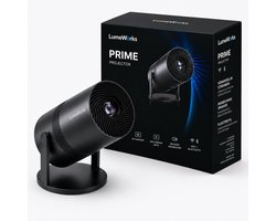 LumeWorks Prime Beamer - Full HD 1080p Mini Beamer met WiFi en Bluetooth - 350 Ansi Lumen - Ingebouwde Apps (Netflix, YouTube) - Tot 150 inch Projectie - Streamen vanaf Telefoon