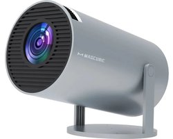 Magcubic HY300 Pro™ - Grijs - Mini Beamer, draagbare projector, beamer hoge resolutie, compacte beamer