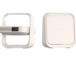 MELVRA Draagbare Beamer - Projector - Full HD 1080p - 400 ISO Lumen - Netflix Ondersteuning - DLP - Verstelbare Standaard - 2 x 3W Luidsprekers - Wit