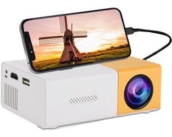 Mini Beamer - 1080P Full HD - Wifi Projector - Filmprojector voor buiten - Compatibel met HDMI, USB, Audio, TF-kaart, AV en afstandsbediening. (EU-stekker)