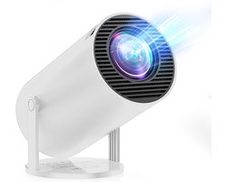 Mini Beamer 2026 – Draagbare Projector – 20.000 Lumen – 4K Ondersteuning – WiFi 6 & Bluetooth 5.4 – Auto Keystone & 180° Rotatie – Voor Telefoon, HDMI, TV-stick, USB – Android 11.0