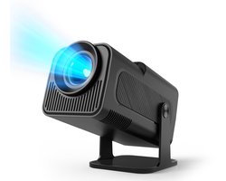Mini Beamer + HDMI kabel - Mini Projector - 1920x1080P Full HD - 4K Ondersteuning - 430 Ansi - 12000 Lumen - Streamen Vanaf Je Telefoon / Tablet / PC / Laptop met WiFi & Bluetooth - Met Apps YouTube / Netflix/ Prime