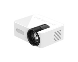 Mini Beamer YT100 - Draagbare Projector - Draadloze Mobiele Verbinding - Voor Films & Presentaties - Thuisgebruik - Wit - 60 inch - 1 stuk