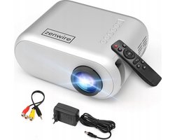 Mini Beamer Zenwire D300S - Beamer - Mini Projector Wifi 2.4/5 GHz - Beamer draagbaar Full HD 1280x720p - HDMI, mini Jack, USB, AV