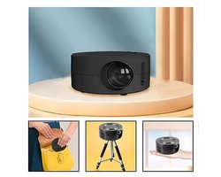 Mini Projector, 1080p HD Home Theater Video Projector, Portable Movie Projector with AUX USB Interfaces, for IOS Android Smartphones Tablets