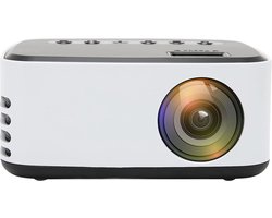 Mini Projector - Draagbaar Mini Beamer - Full HD 1920 X 1080 - 2000 lumen - 4000:1 Contrast - Met Ingebouwde Luidsprekers - Wifi, Bluetooth - 22 x 15, x 8 cm - Wit
