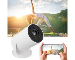 Mini Projector met WiFi en Bluetooth Volledige HD 1080P-Projector voor Buiten en Thuisgebruik