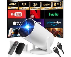 MMP® Draagbare beamer - Beamer - Projector - Mini Beamer - Wit - ‎ 16cm x 20cm x 20cm