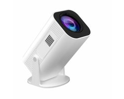 Namajunas - Beamer - Mini Beamer - Smart 1080P Full HD Projector - FULL HD (4K-Ondersteuning) - 200 ANSI - WiFi & Bluetooth - Ingebouwde Speakers - Draagbare Beamer Thuisbioscoop - Voor iOS en Android - Autofocus - Ondersteunt HDMI en USB-interfaces.