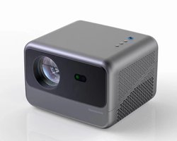 Namajunas - Beamer - Smart 1080P Full HD Projector - Mini Beamer - FULL HD (4K-Ondersteuning) - 10.000 lumen - WiFi & Bluetooth - Ingebouwde Speakers - Draagbare Beamer Thuisbioscoop - Voor iOS en Android - Autofocus - Incl. Smart Remote