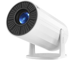 Namajunas - Beamer - Smart 1080P Full HD Projector - Mini Beamer - FULL HD (4K-Ondersteuning) - 3000 lumen - WiFi & Bluetooth - Ingebouwde Speakers - Draagbare Beamer Thuisbioscoop - Voor iOS en Android - Autofocus