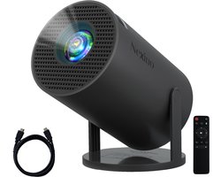 Nexino® Beamer Full HD - 4K-ondersteuning - 8000 Lumen - Home Cinema - Ingebouwde Android 11.0 - Wifi 6 & Bluetooth 5 - Streamen vanaf je telefoon - Inclusief HDMI-kabel