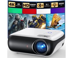 Nexvo® Mini beamers - Projector - Mini beamer - Wit/Black -‎ 21cm x 10cm x 10cm