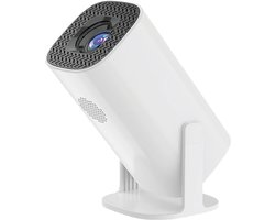 Proun Mini Beamer - Alles-in-één met 4K-ondersteuning - Full HD - iOS & Android - Mini Projector Smart TV - Wit