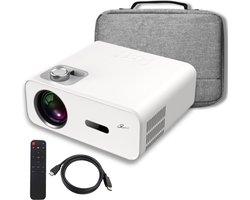 Reevi 2024 Model 4K Support - Mini beamer - Streamen vanaf je smartphone IOS&Android - 11000 Lumen - Projector - Incl Hdmi kabel & 2 ingebouwde speakers