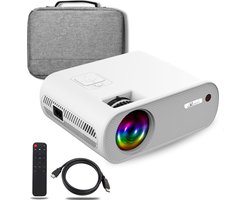 Reevi - 2025 Model 1920x1080 HD - Beamer - Streamen vanaf je smartphone IOS&Android - Mini Beamer- Incl Hdmi kabel & 2 ingebouwde speakers