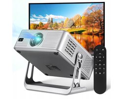 Slimme Android Projector - 4K Full HD Smart TV Projector met WiFi & Bluetooth - Autofocus, LED Lamp - Home Cinema voor aan de Muur