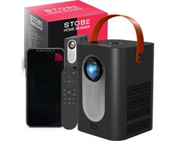 STOBE®Home Beamer - Streamen Vanaf Je Telefoon Met Wifi - Mini Projector - HDMI - Bluetooth - Ingebouwde Speaker - Input tot Full HD - 200 ANSI Lumen