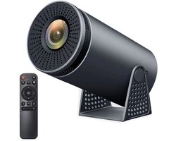 Sunova Mini Beamer - Smart Projector met 4K - Android 11 - Wifi6&BT5.0 - RK3326 Quad Core - Voor iOS & Android - Thuisbioscoop - Portable Home Cinema- Zwart