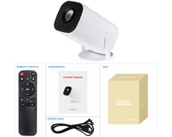 TrendWave Smart Mini Portable Projector 4K Android11.0 720P Native 1280*720P Dual WIFI6 BT5.0 Mini Cinema Beamer Auto Keystone