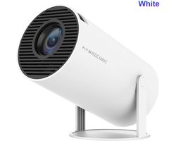 Trexxo projector - mini beamer - draagbaar - 8k - afstandsbediening - biosscoopervaring - beeldkwaliteit - 1080P 1280*720P - wit