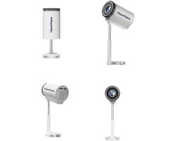 Visioware® Mini Beamer 720p HD – Draadloos WiFi & Bluetooth – Compact & Draagbaar – HDMI/USB + Afstandsbediening
