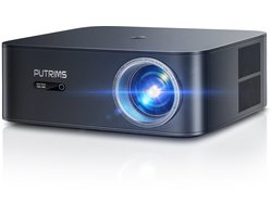 Wifi Bluetooth Projector - Mini Beamer - Full Hd Inheemse 1080P - 4K Kwaliteit- Scherm - Projector - 500 Ansi 6D - Draagbaar en Heldere Beelden - Zwart