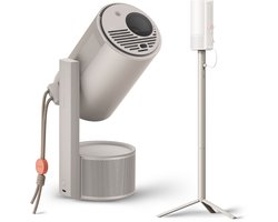 XGIMI MoGo 3 Pro met Powerbase Statief – Draagbare Smart-projector - Beamer - 130° rotatie - 450 ISO Lumen – Google TV/Netflix-licentie - Harman/Kardon 2x 5W luidsprekers - Dolby Audio - ISA 2.0 - Bluetooth