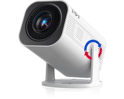 XGODY Gimbal 3 Pro Mini Beamer - Alles-in-één Smart TV Projector - 2026 model - Android 11.0 - WiFi 6 & Bluetooth 5.4 - 4k ondersteuning - Beamer - Inclusief Hdmi kabel - Home Cinema - Wit
