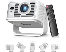 XGODY Gimbal 7 Smart Projector - 900 ANSI Lumen Full HD 1080P, Android 14.0, WiFi 6, Auto Focus, 10W Lautsprecher - Draadloze Beamer voor Binnen en Buiten