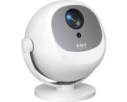 XGODY Gimbal A2 Mini Pro Beamer - Oorspronkelijke resolutie 720p - Home Cinema - Projector - Android 11.0 - WiFi 6 & Bluetooth 5.4 - 4k Beeldkwaliteit - Projector Scherm - Wit
