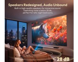 XGODY Mini Smart Projector – Android 14, 400 ANSI, Native 720P, WiFi & Bluetooth, Portable Beamer met Ingebouwde Speaker