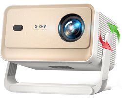 XGODY Smart Mini Beamer Full HD - Projector met Netflix, YouTube - Autofocus - 4K-ondersteuning - 700 ANSI- Home Cinema - Inclusief 100'' Projectiescherm
