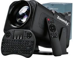 Zoomly® Pro MAX Beamer – Mini Beamer – Smart Projector – Full HD 1080p – Supports 4K – Android 13 – iOS & Android – 10.000 Lumen – Incl. Smart Remote