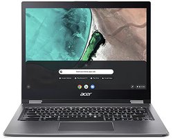 Acer Chromebook Spin 13 CP713-1WN-P052 Intel® Pentium® 4415U 34,3 cm (13.5") Touchscreen Quad HD 8 GB LPDDR3-SDRAM 64 GB Flash Wi-Fi 5 (802.11ac) ChromeOS Engels Grijs