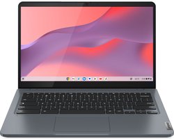 Lenovo IdeaPad Slim 3 Chrome 14IAN8 Intel Core i3 N-series i3-N305 Chromebook 35,6 cm (14") Full HD 8 GB LPDDR5-SDRAM 128 GB eMMC Wi-Fi 6E (802.11ax) ChromeOS Engels Grijs