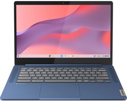 Lenovo IdeaPad Slim 3 Chrome 14M868 MediaTek Kompanio 520 Chromebook 35,6 cm (14") Full HD 8 GB LPDDR4x-SDRAM 128 GB eMMC Wi-Fi 6 (802.11ax) ChromeOS Engels Blauw
