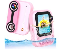 12MP 1080P HD Kinderen Onderwatercamera Camcorder 3M/10ft Waterdichte Camera met Lanyard 2 Inch LCD Scherm 32GB SD Kaart Draagbare Cadeaucamera voor Jongens en Meisjes