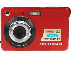 4K Digitale camera met 48MP, 8X Zoom, 128GB geheugen, 2.7 inch LCD-scherm, videocamera met ingebouwde vullicht, oplaadbaar - gegevensoverdracht, draagbaar voor beginners en studenten