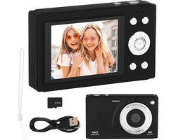 4K Digitale Camera voor Kinderen - 64MP Foto's & 1080P Video - 16x Zoom - Geschikt voor Beginners