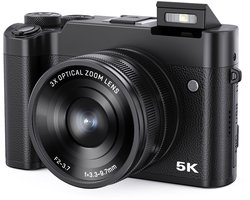 5K digitale camera, videocamera, 64 MP, 3x zoom